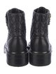 Chanel 2021 Interlocking CC Logo Combat Boots