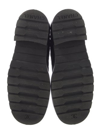 Chanel 2021 Interlocking CC Logo Combat Boots