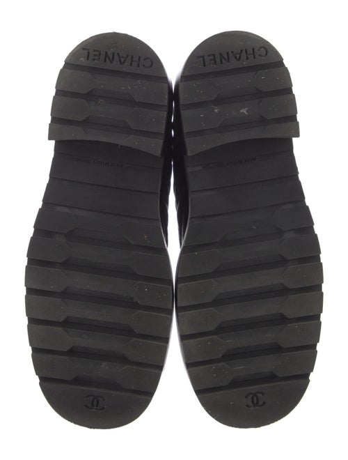 Chanel 2021 Interlocking CC Logo Combat Boots