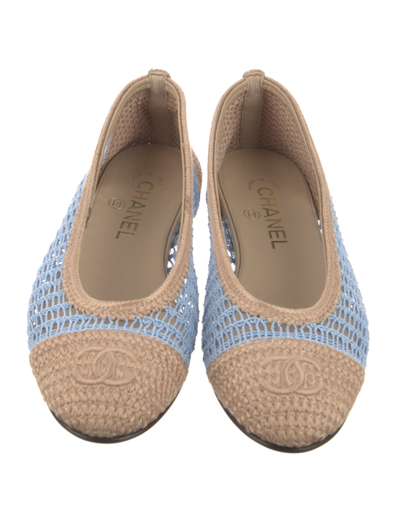 Chanel 2025 Interlocking CC Logo Flats