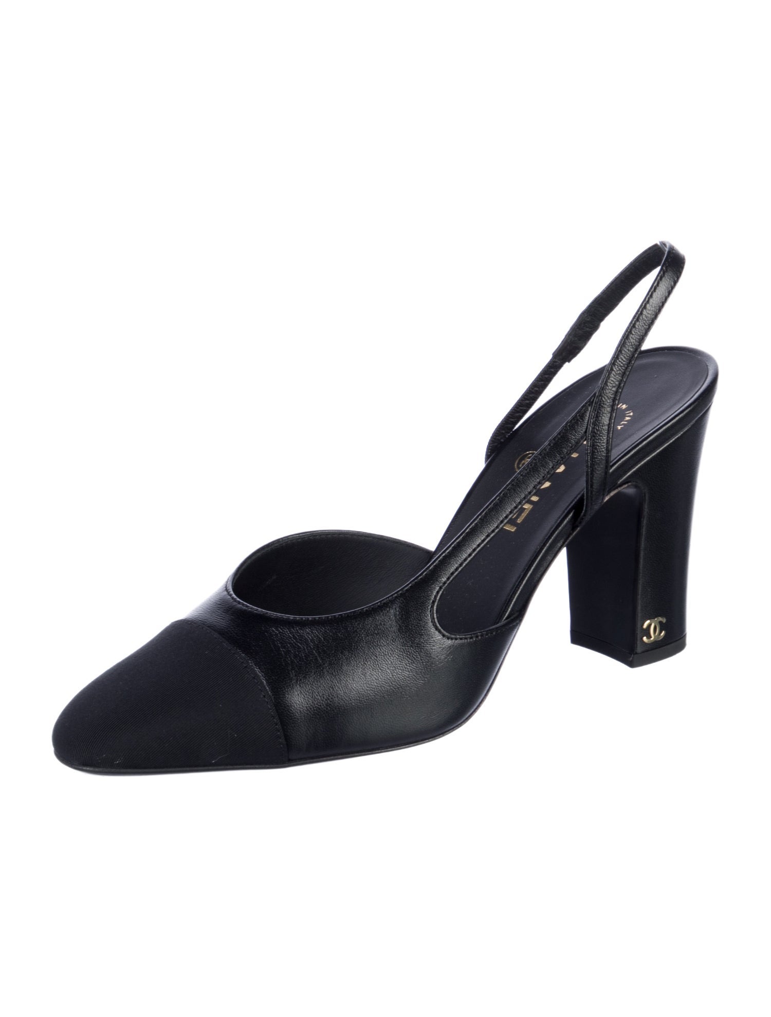 Chanel 2024 Interlocking CC Logo Slingback Pumps