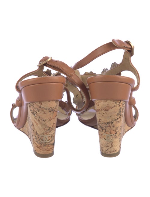 Chanel 2012 Interlocking CC Logo T-Strap Sandals