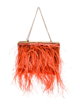Chanel Ostrich Feather CC Evening Bag