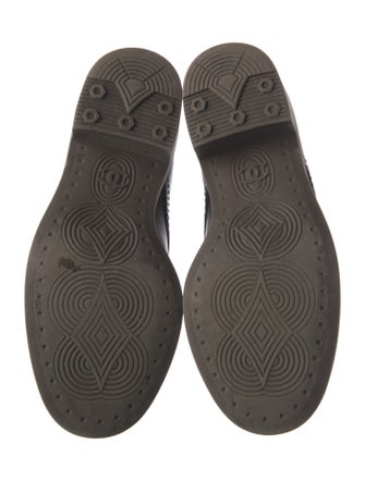 Chanel 2016 Interlocking CC Logo Lace-Up Boots