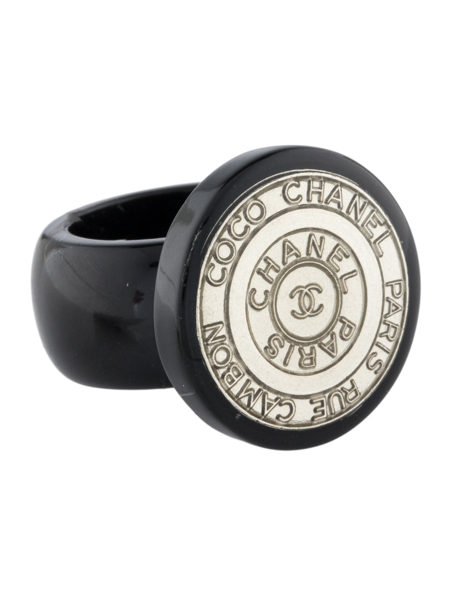 Chanel Resin Rue Cambon Coco Cocktail Ring