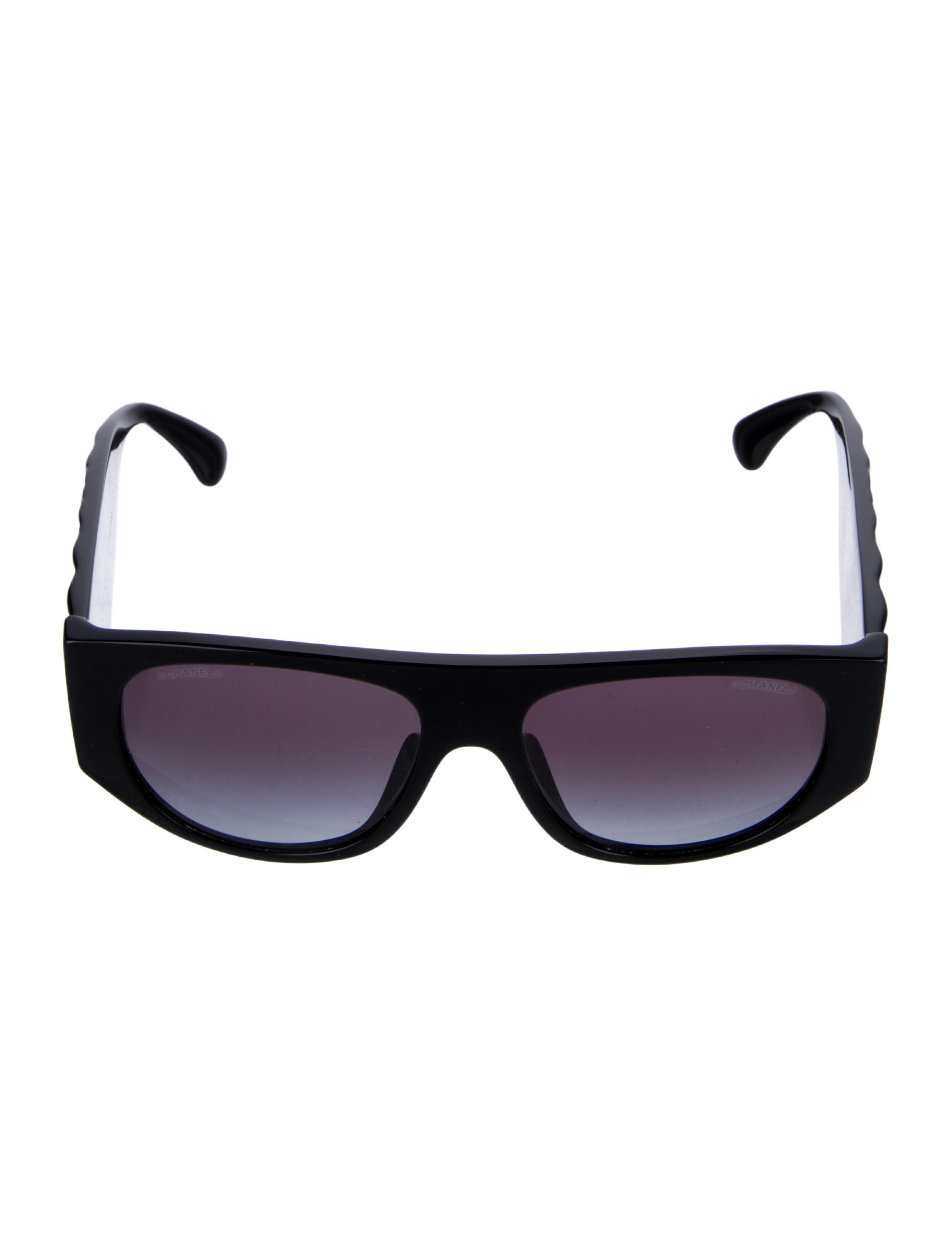 Chanel Interlocking CC Logo Shield Sunglasses