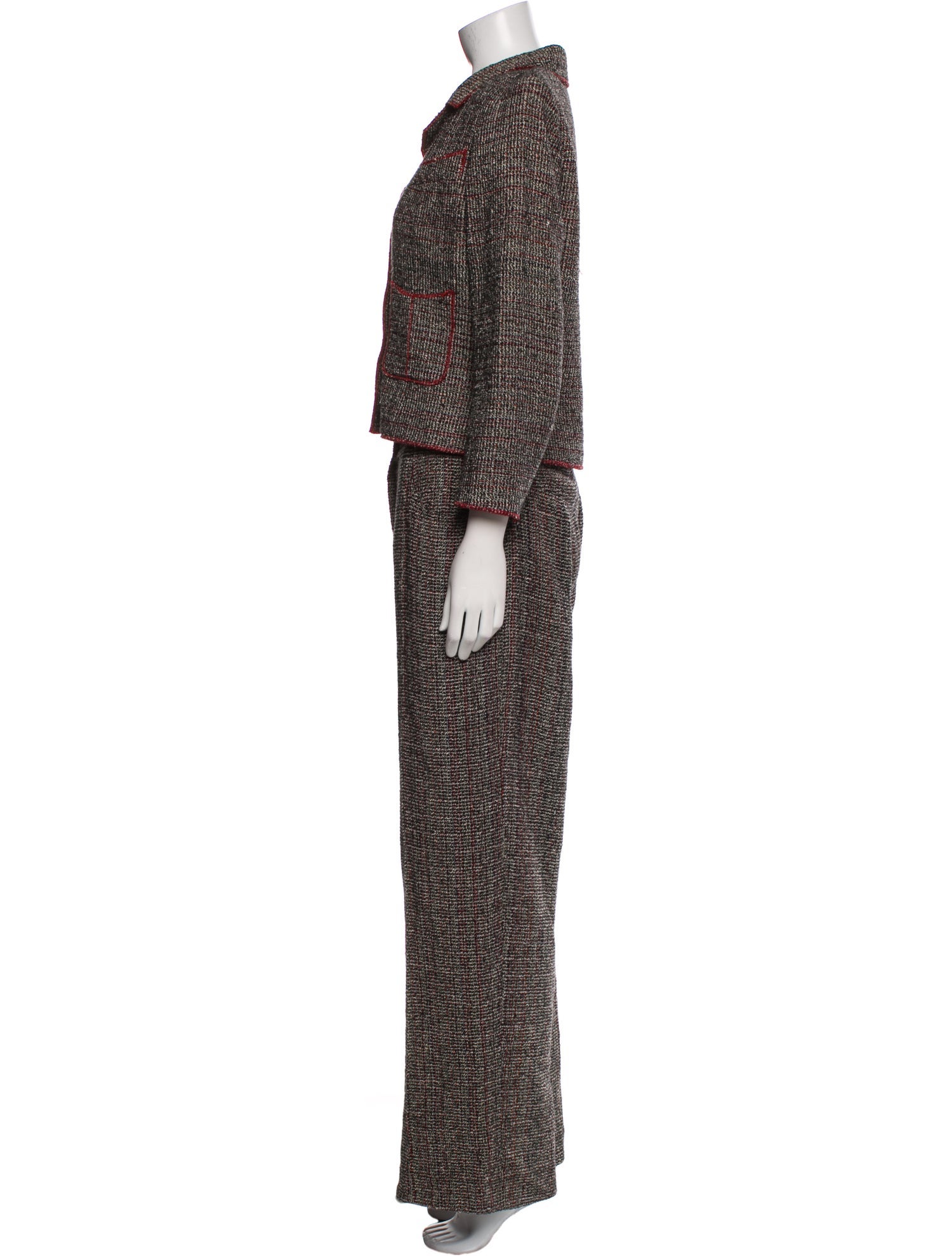 Chanel 2003 Tweed Pattern Pantsuit
