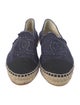 Chanel Interlocking CC Logo Canvas Espadrilles