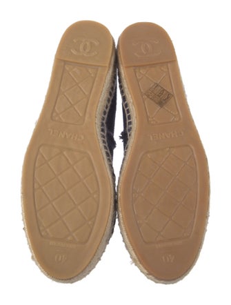 Chanel Interlocking CC Logo Canvas Espadrilles