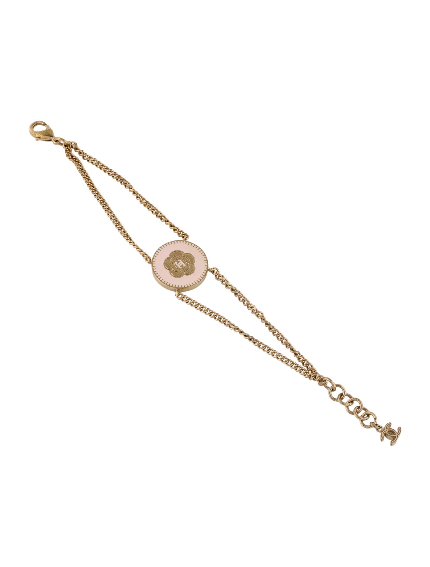 Chanel Resin CC Double Strand Bracelet