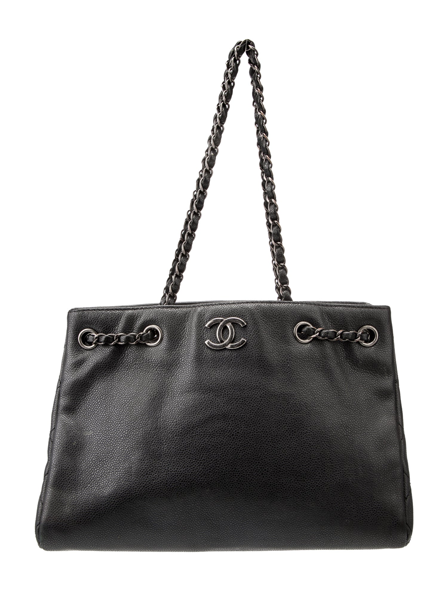 Chanel Medium Woven Chain Tote