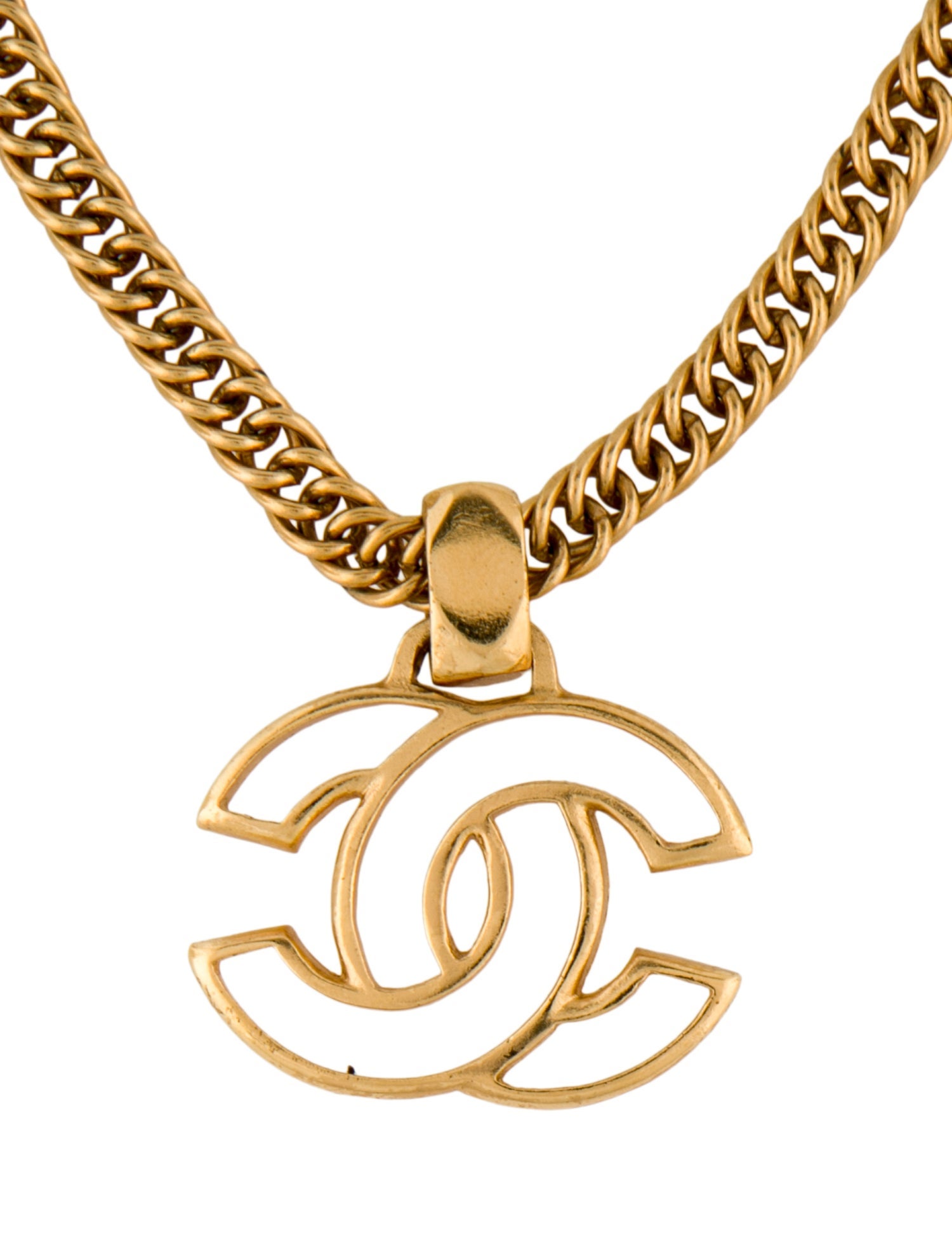 Chanel Vintage CC Pendant Necklace