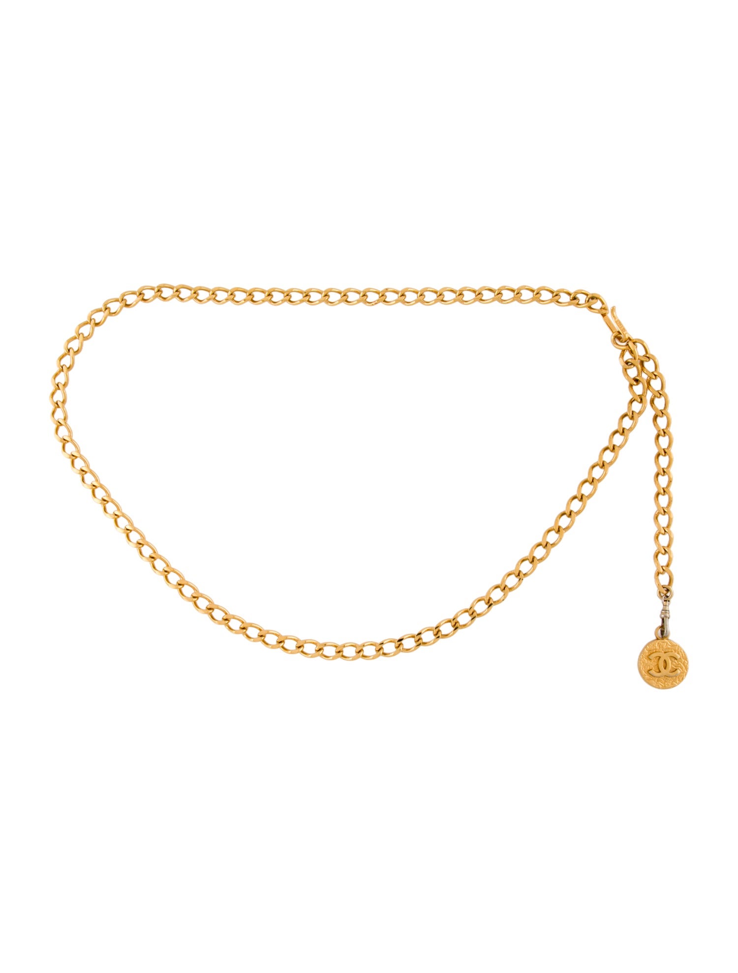 Chanel Vintage Interlocking CC Logo Chain-Link Belt