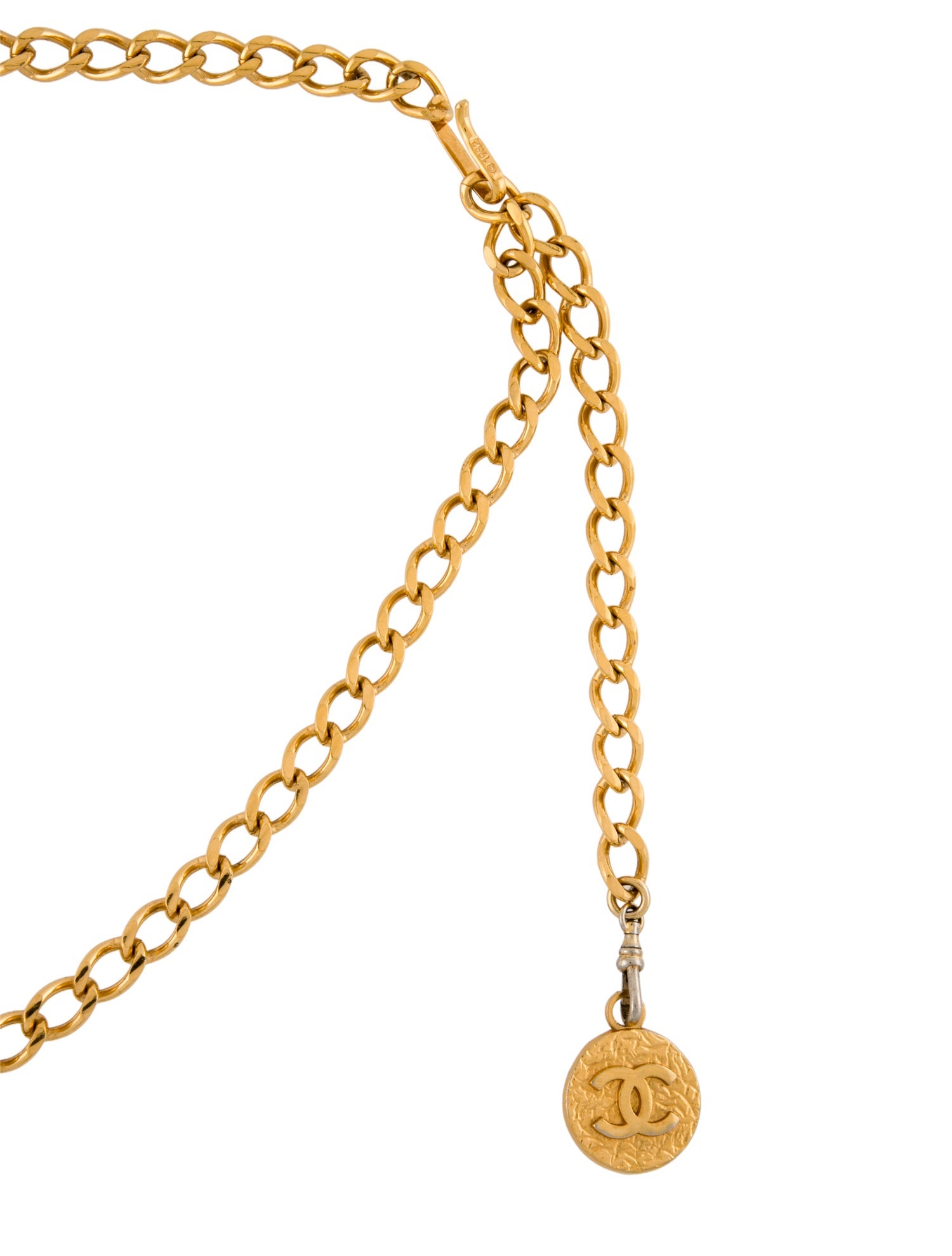 Chanel Vintage Interlocking CC Logo Chain-Link Belt