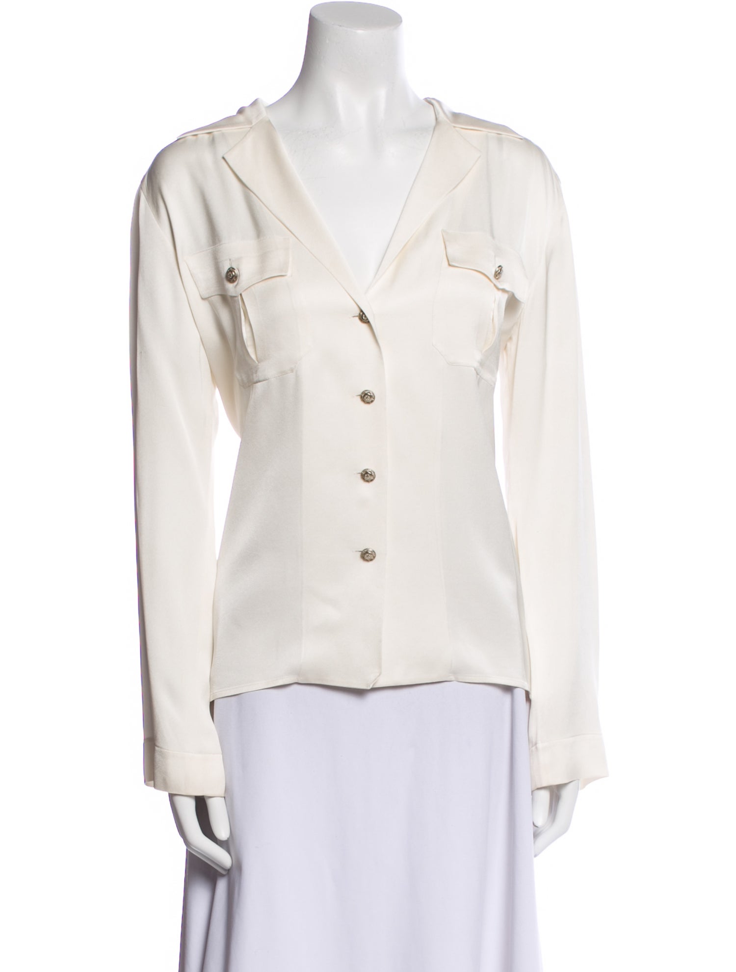 Chanel 2014 Paris-Dallas Button-Up Top