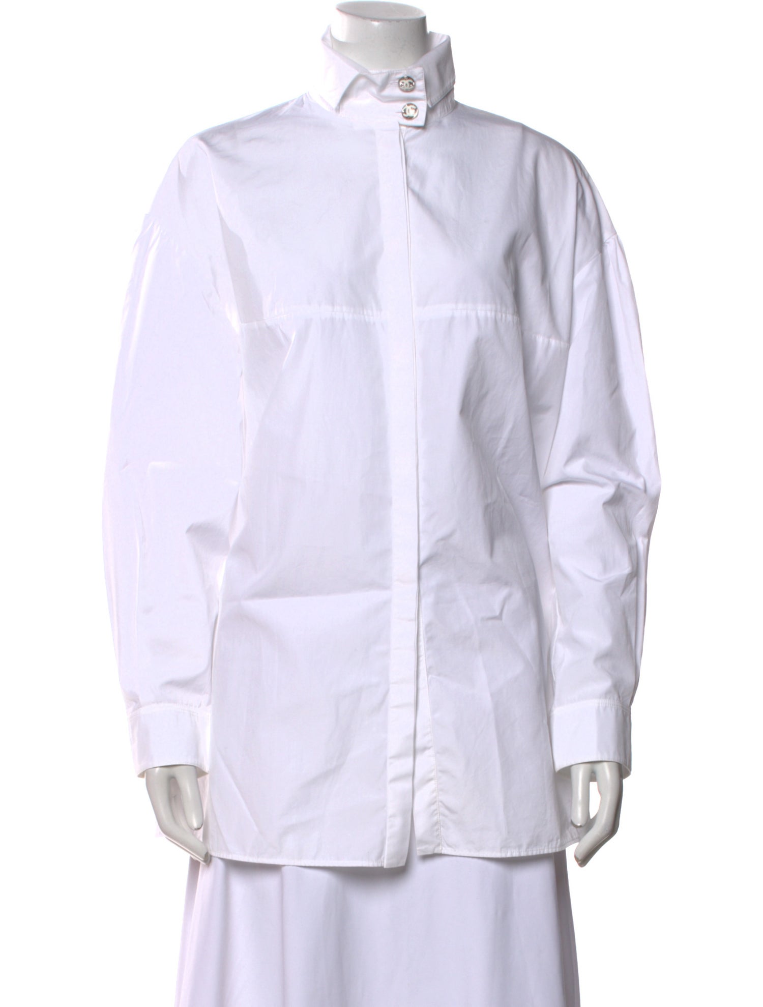 Chanel 2023 Long Sleeve Button-Up Top