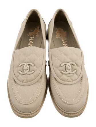 Chanel 2023 Interlocking CC Logo Loafers