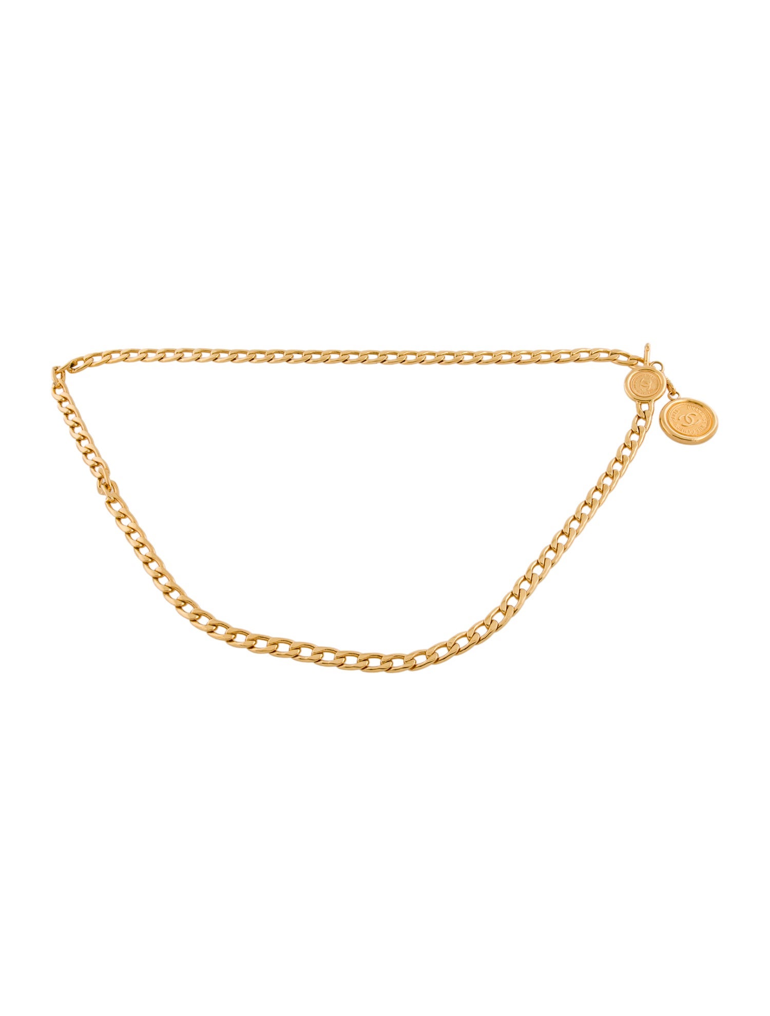 Chanel Vintage Interlocking CC Logo Waist Belt