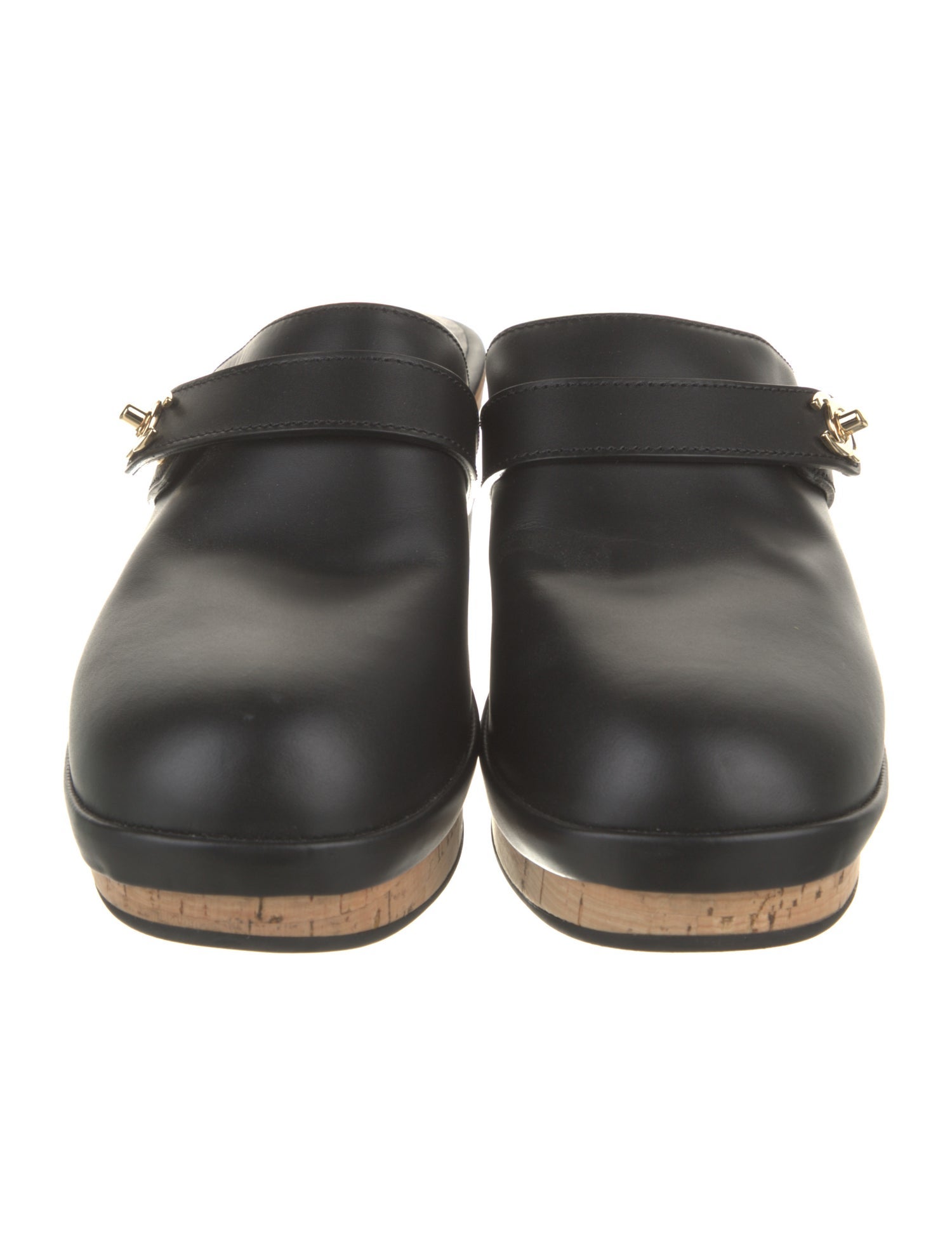 Chanel Interlocking CC Logo Calfskin Mules