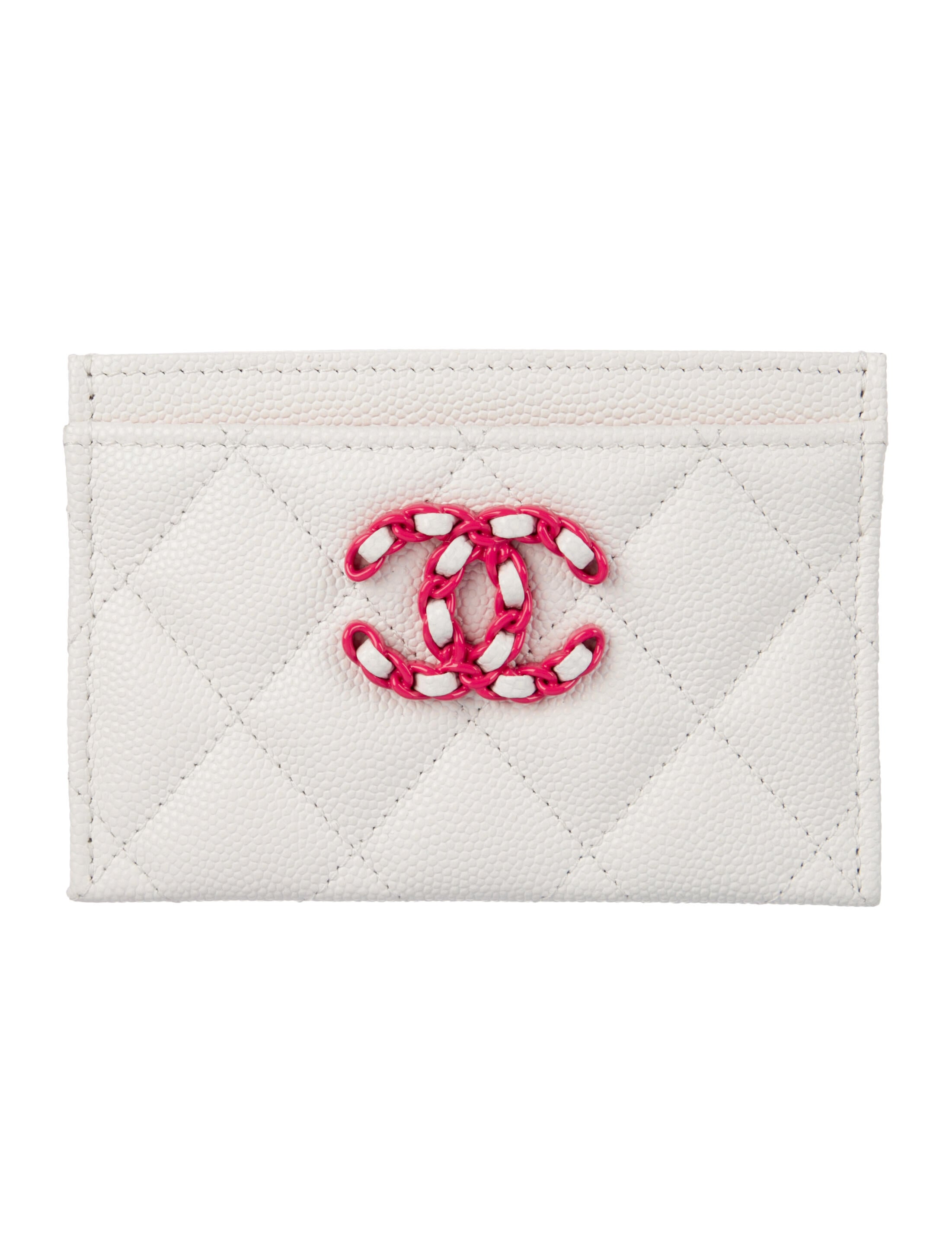 Chanel 19 Card Holder Interlocking CC Logo Card Holder