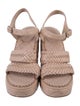 Chanel Interlocking CC Logo Leather Sandals
