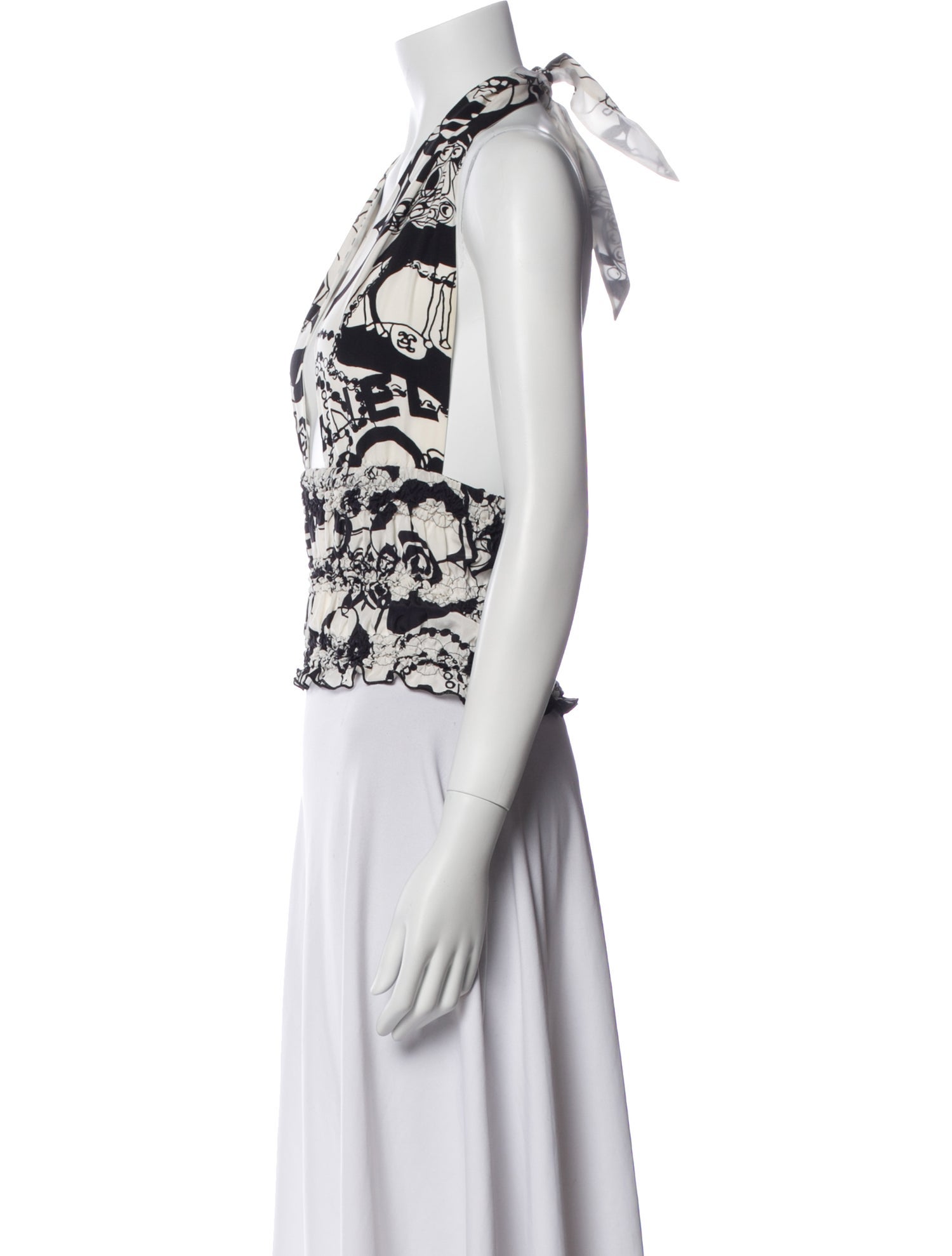 Chanel 2022 Silk Crop Top