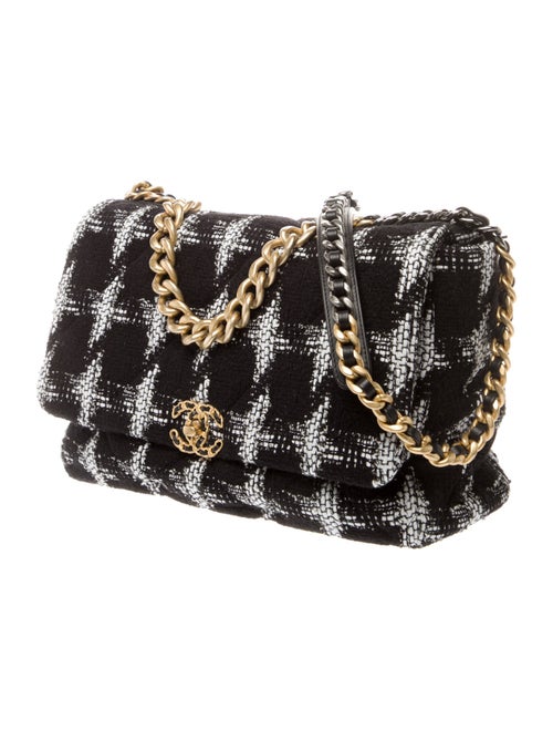 Chanel Tweed Maxi 19 Flap Bag
