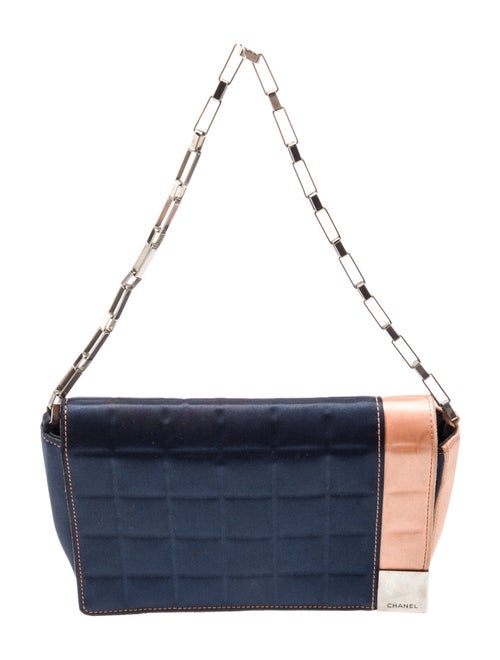 Chanel Satin Chocolate Bar Flap Bag