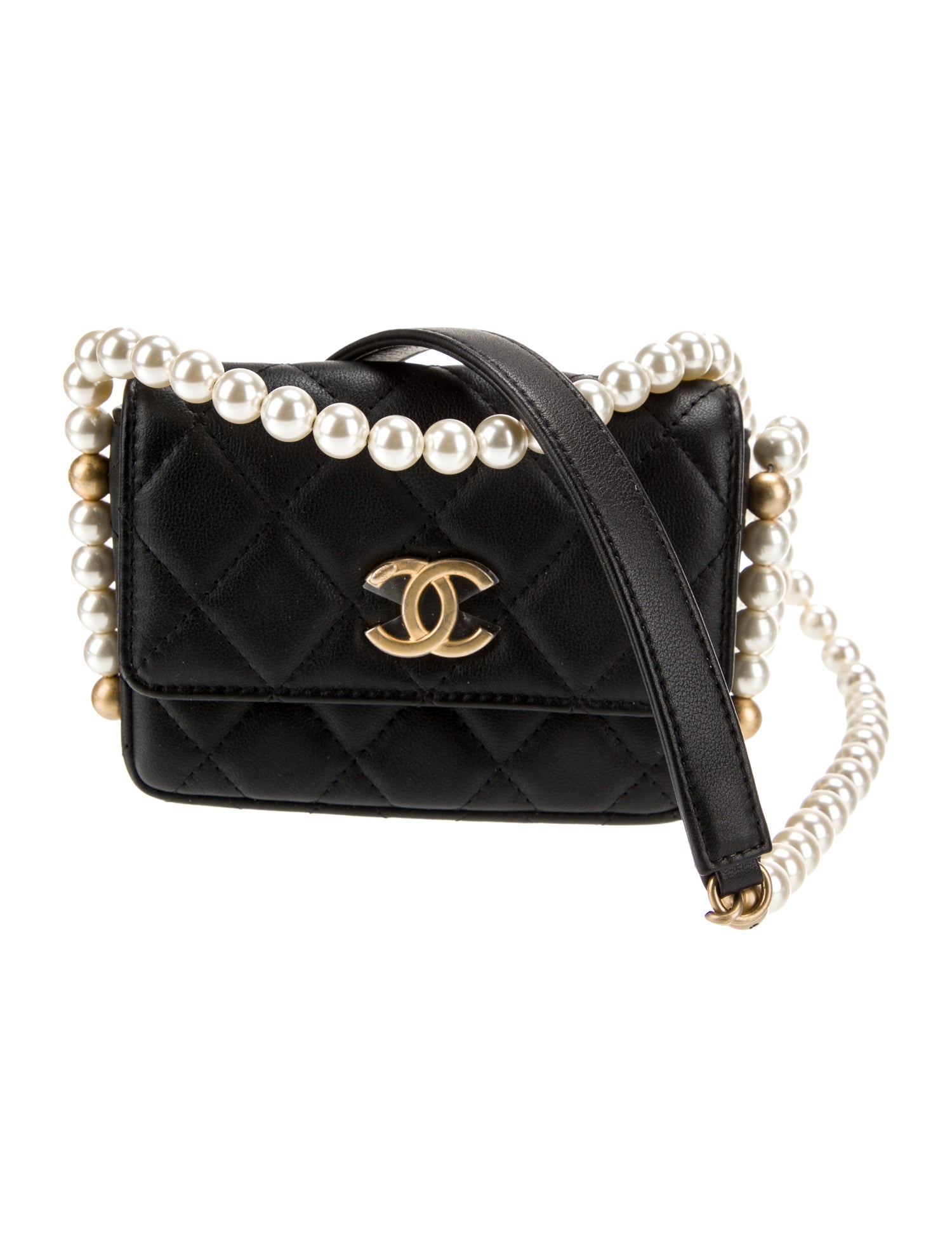 Chanel About Pearls Clutch w/ Chain