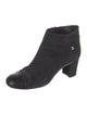 Chanel Interlocking CC Logo Nubuck Boots