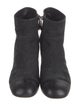 Chanel Interlocking CC Logo Nubuck Boots