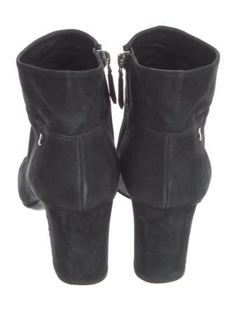 Chanel Interlocking CC Logo Nubuck Boots