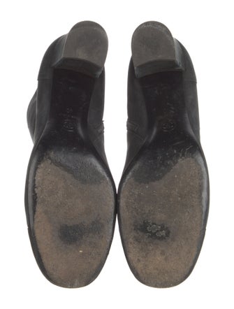 Chanel Interlocking CC Logo Nubuck Boots