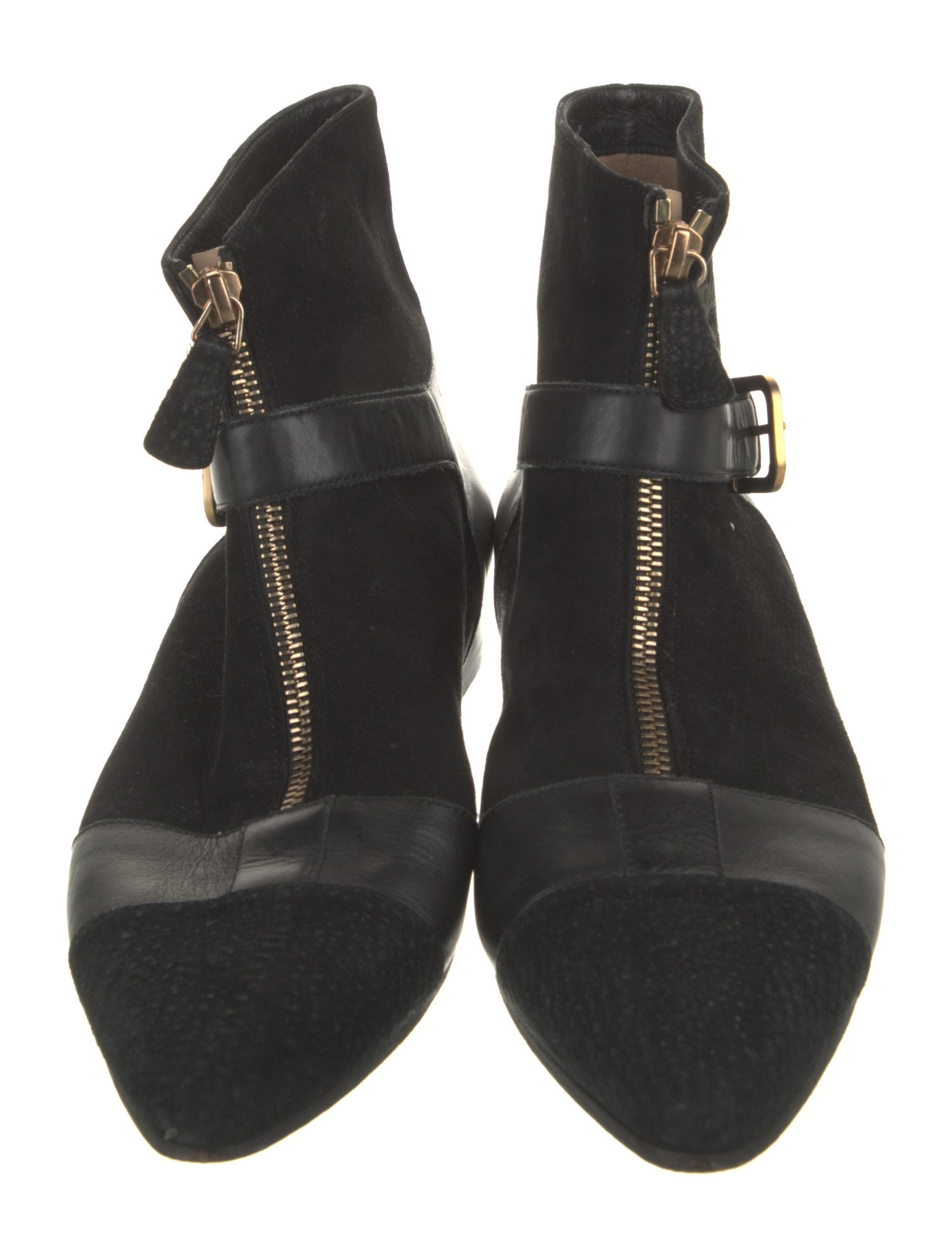 Chanel Suede Lace-Up Boots