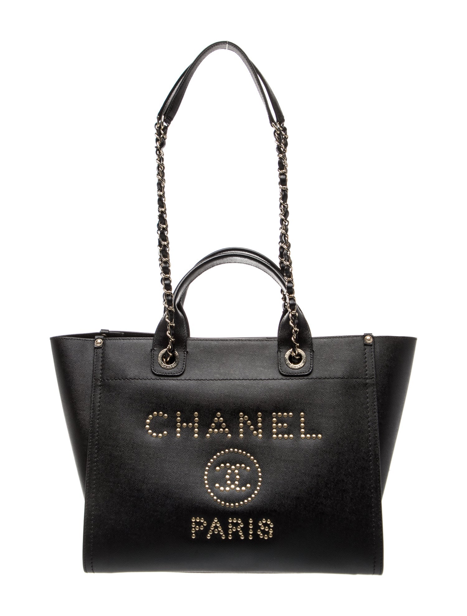 Chanel Small Studded Deauville Tote