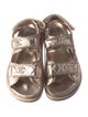 Chanel Gate No. 5 'Dad' Interlocking CC Logo Slingback Sandals