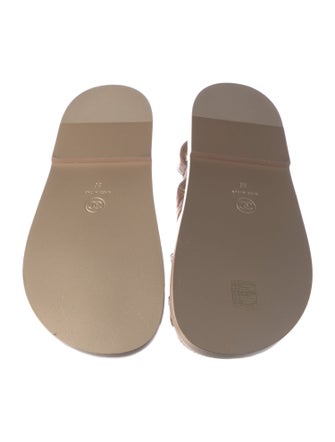 Chanel Gate No. 5 'Dad' Interlocking CC Logo Slingback Sandals