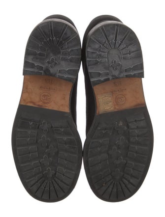 Chanel Interlocking CC Logo Leather Combat Boots