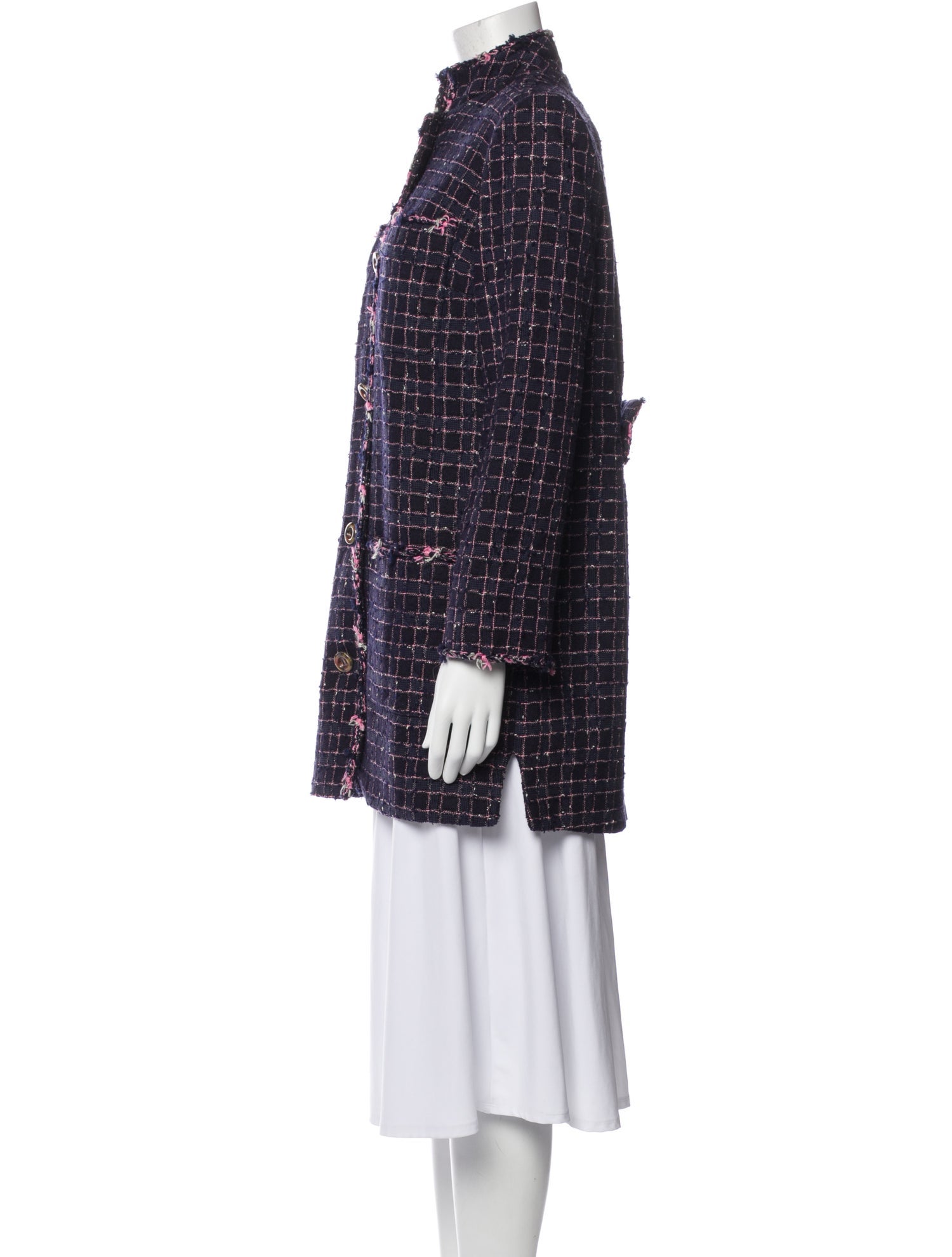 Chanel 2015 Tweed Pattern Coat