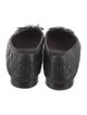 Chanel Interlocking CC Logo Leather Ballet Flats
