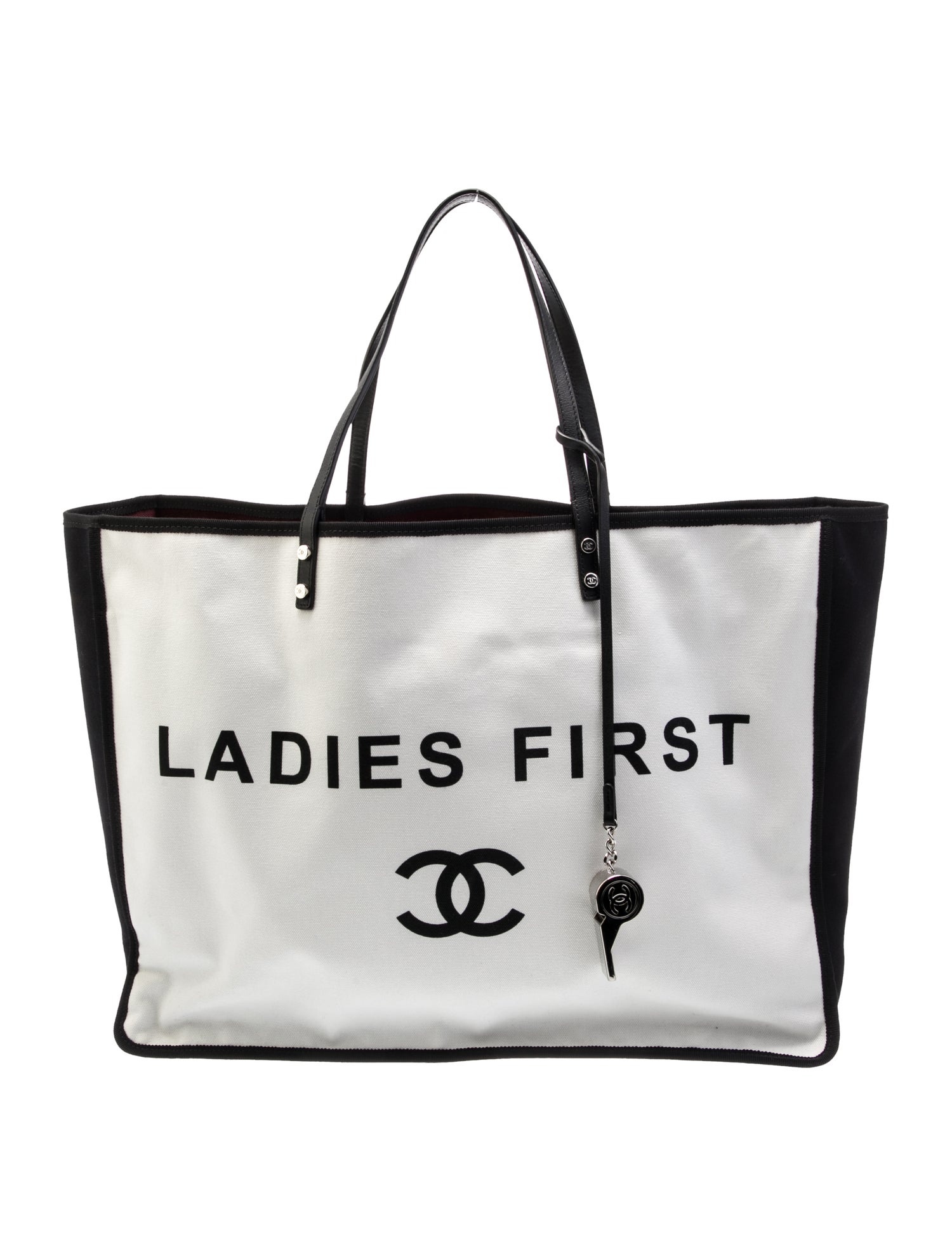 Chanel Large 'Ladies First' Let's Demonstrate Tote w/ Whistle