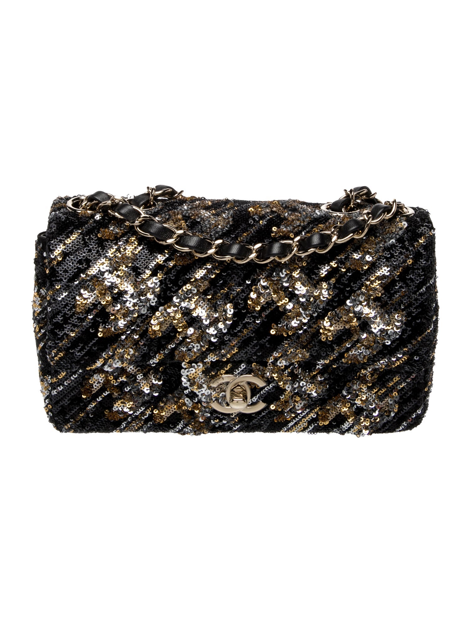 Chanel Small Sequin Classic Single Flap Bag