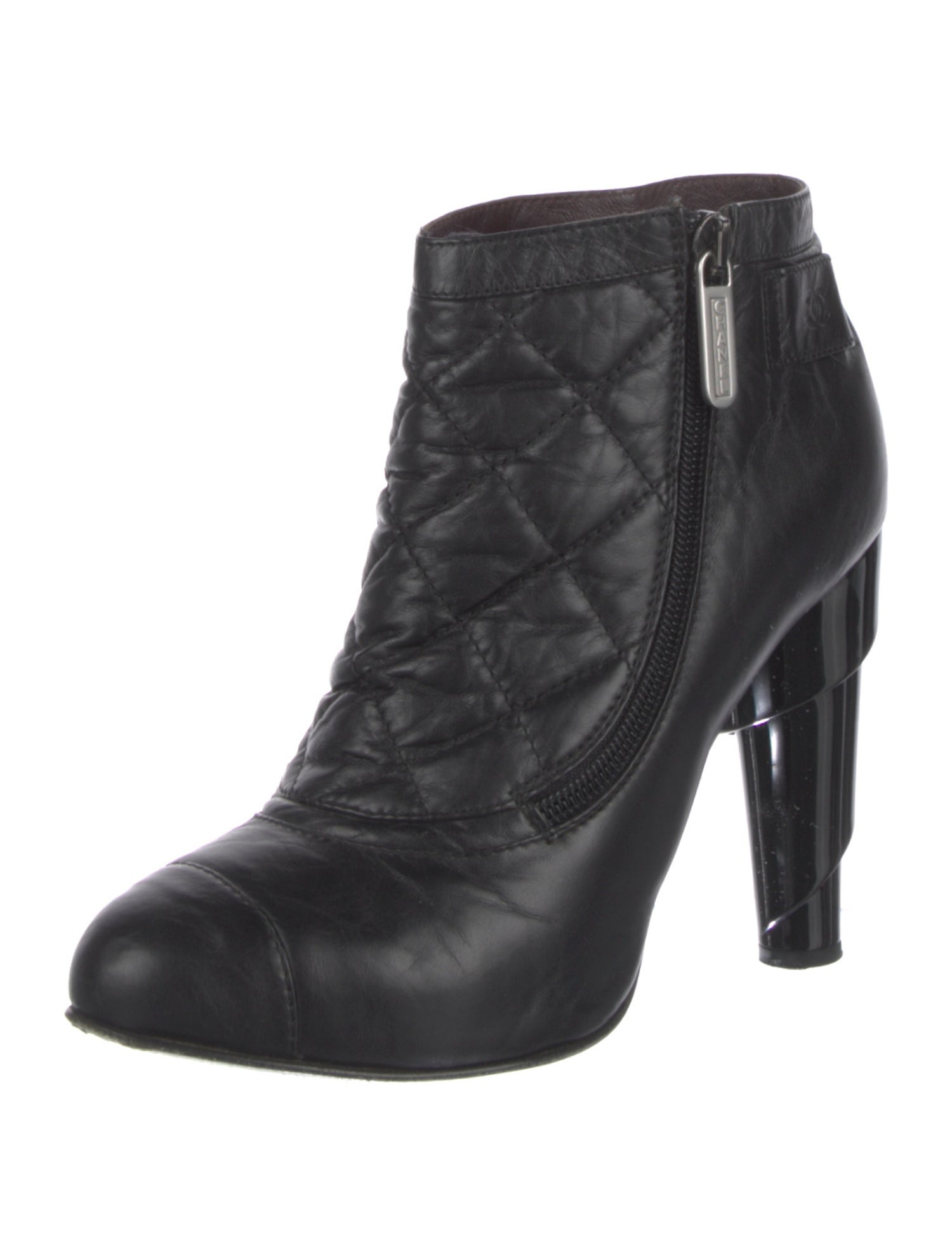 Chanel Vintage Interlocking CC Logo Boots