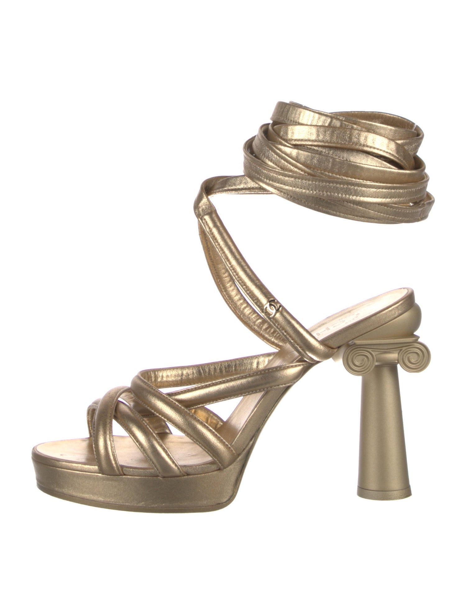 Chanel 2018 Interlocking CC Logo Sandals