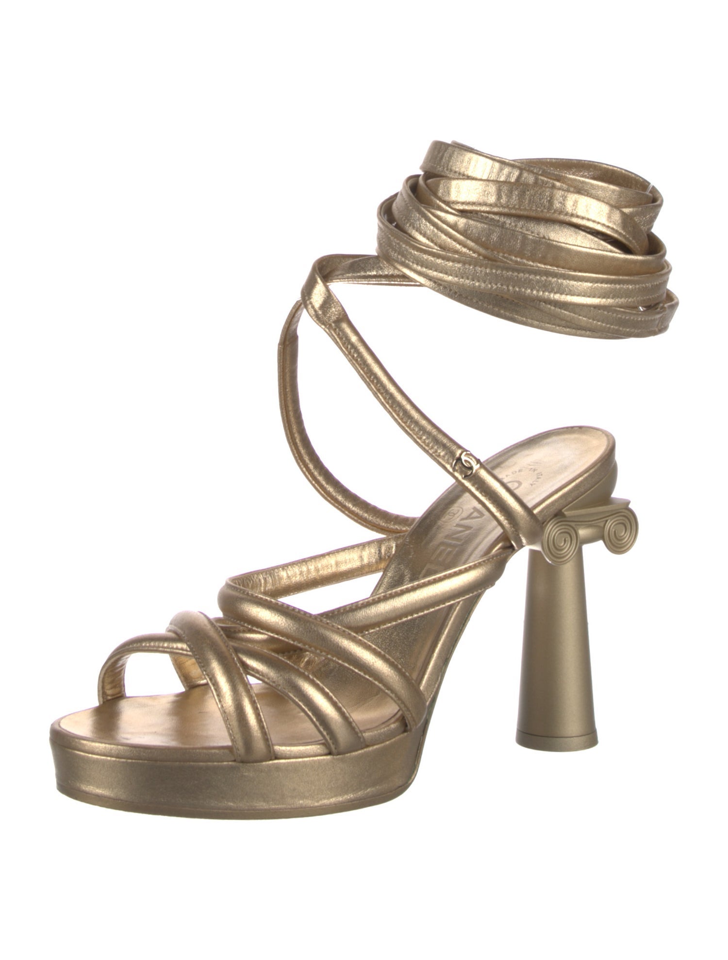Chanel 2018 Interlocking CC Logo Sandals