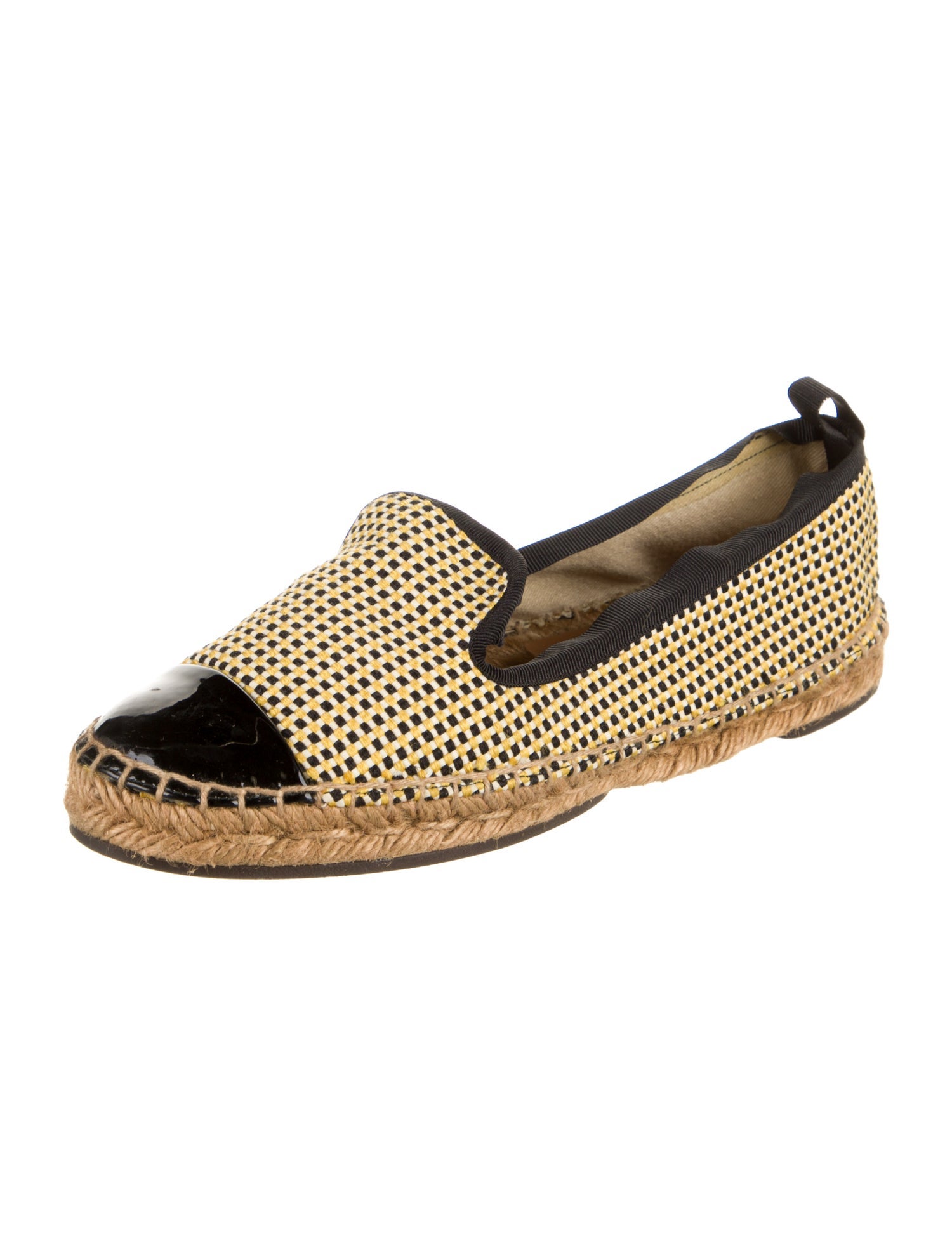 Fendi Plaid Print Espadrilles