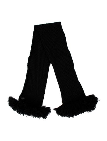 Chanel Scarves and Shawls Cashmere Interlocking CC Logo Scarf