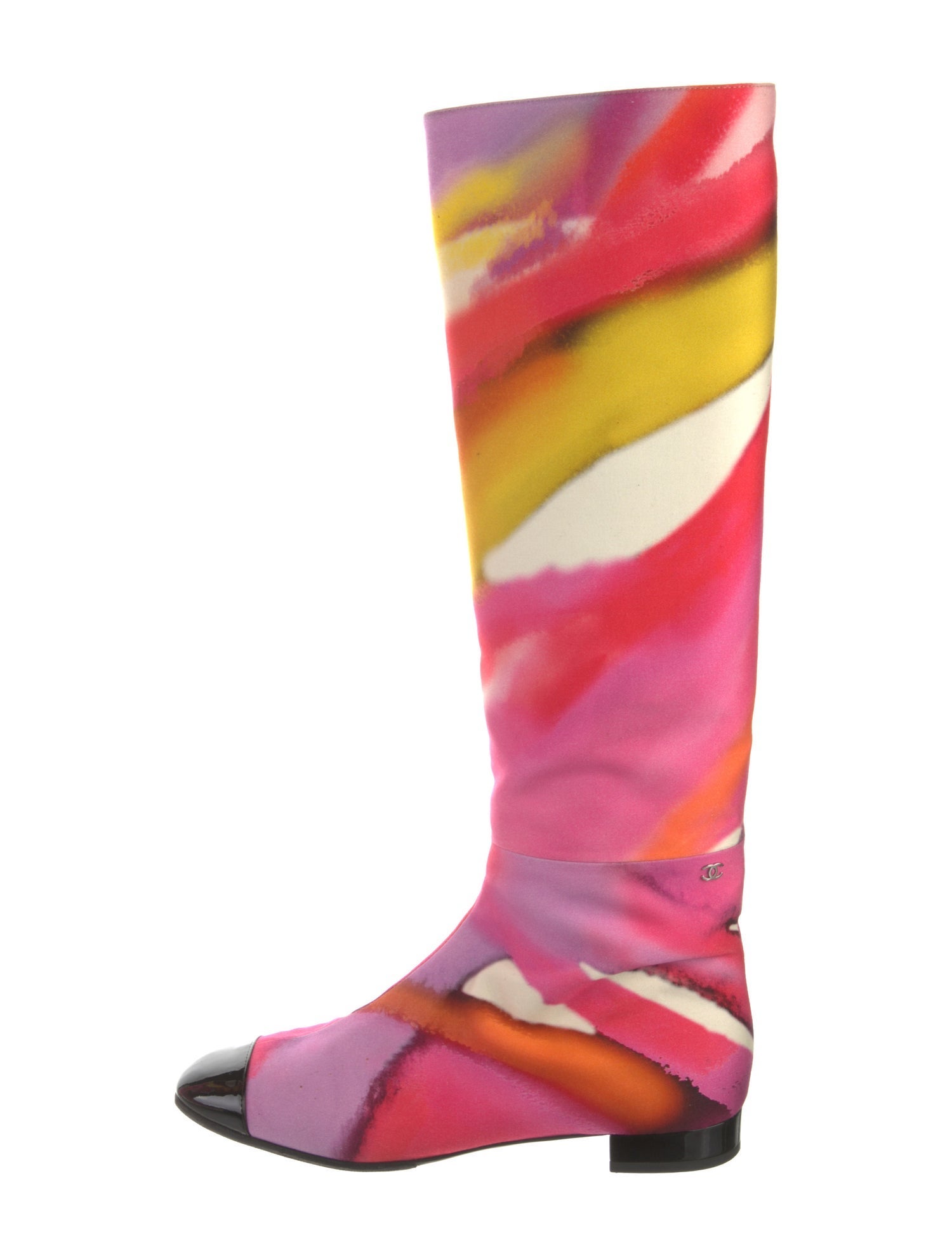 Chanel 2015 Interlocking CC Logo Rain Boots