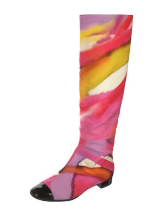 Chanel 2015 Interlocking CC Logo Rain Boots