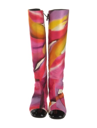 Chanel 2015 Interlocking CC Logo Rain Boots